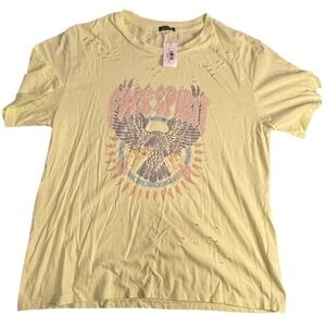 Zutter Shirt Womens Medium Large Distressed Free Spirit 1978‎ Eagle NWT